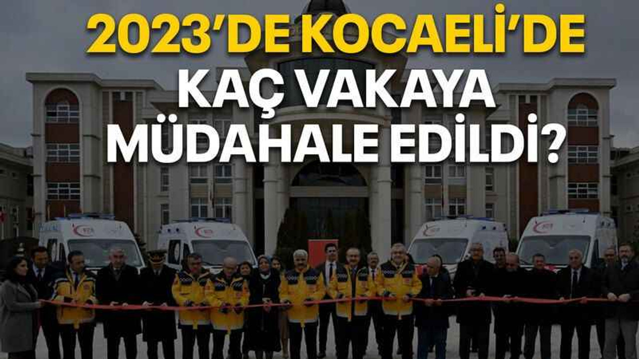 2023’de Kocaeli’de kaç vakaya müdahale edildi?